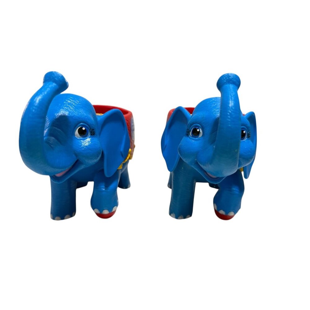 Ringling Brothers Barnum & Bailey Circus Blue Elephant Cup Mug Souvenir Set Of 2 - Picture 2 of 5